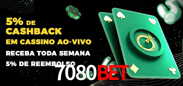 Promoções do cassino ao Vivo 7080BET